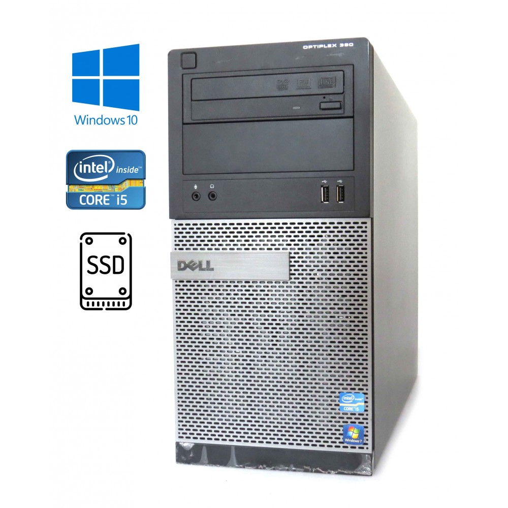 Dell Optiplex 390 -Intel i5-2400/3.10GHz, 8GB RAM, 120GB SSD, DVD-RW, W10