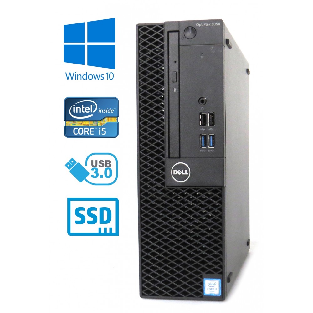 Dell Optiplex 3050 SFF - Intel i5-6500/3.20GHz, 8GB RAM, 250GB SSD + 500GB HDD, Windows 10
