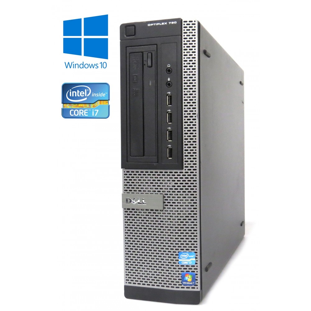 Dell OptiPlex 790 - DT- Intel i7-2600/3.40GHz, 8GB RAM, 500GB HDD, DVD-RW, Windows 10