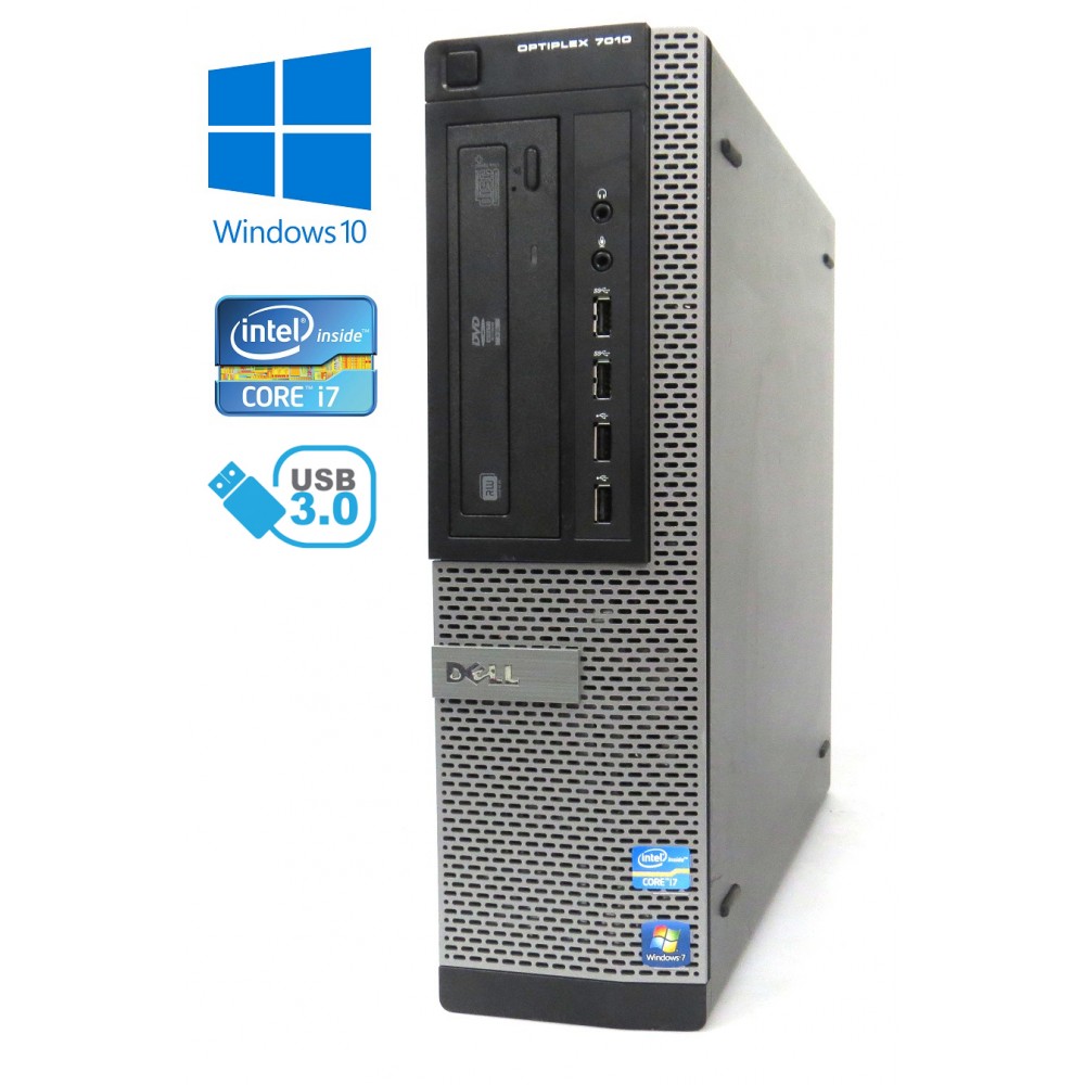 Dell Optiplex 7010 DT - Intel i7-3770, 8GB, 500GB HDD, W10P