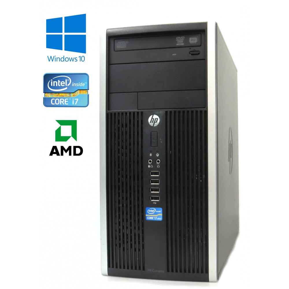 HP Compaq Elite 8200 CMT, Intel i7-2600/3.40GHz, 8GB, 250GB HDD, AMD Radeon HD 6450, Windows 10