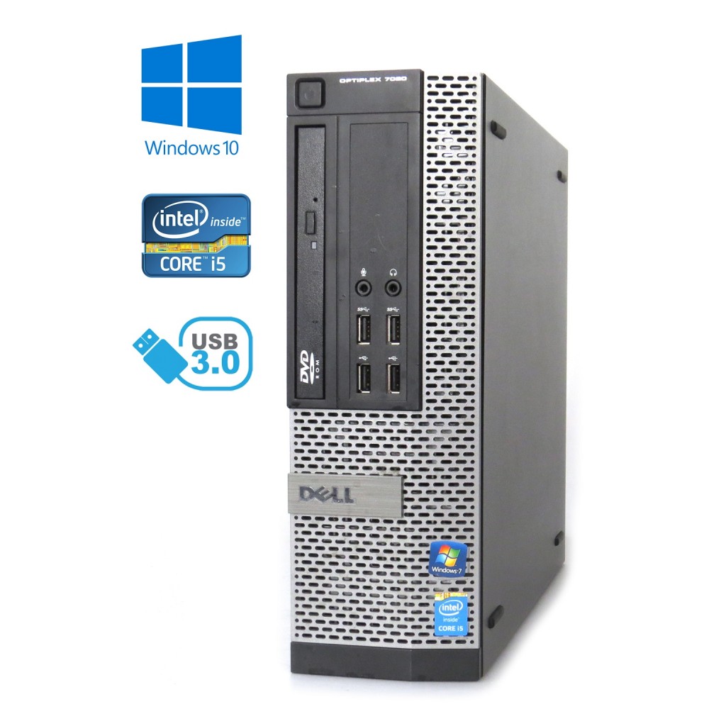 Dell Optiplex 7020 SFF - Intel i5-4590/3.30GHz, 8GB RAM, 128GB SSD, DVD-ROM, Windows 10