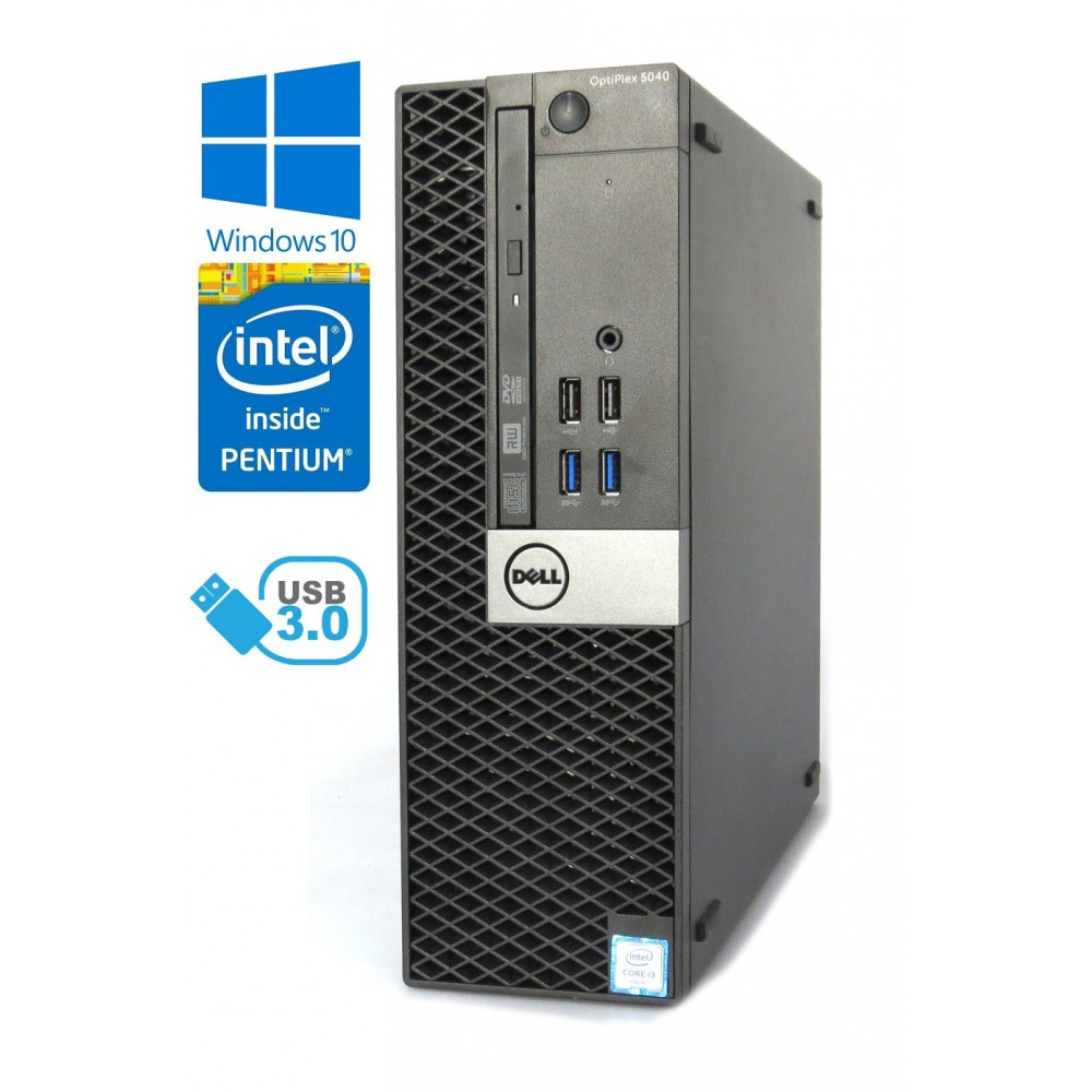 Dell Optiplex 5040 SFF - Intel i3-6100/3.70GHz - 8GB RAM - 128GB SSD + 500GB HDD - Windows 10
