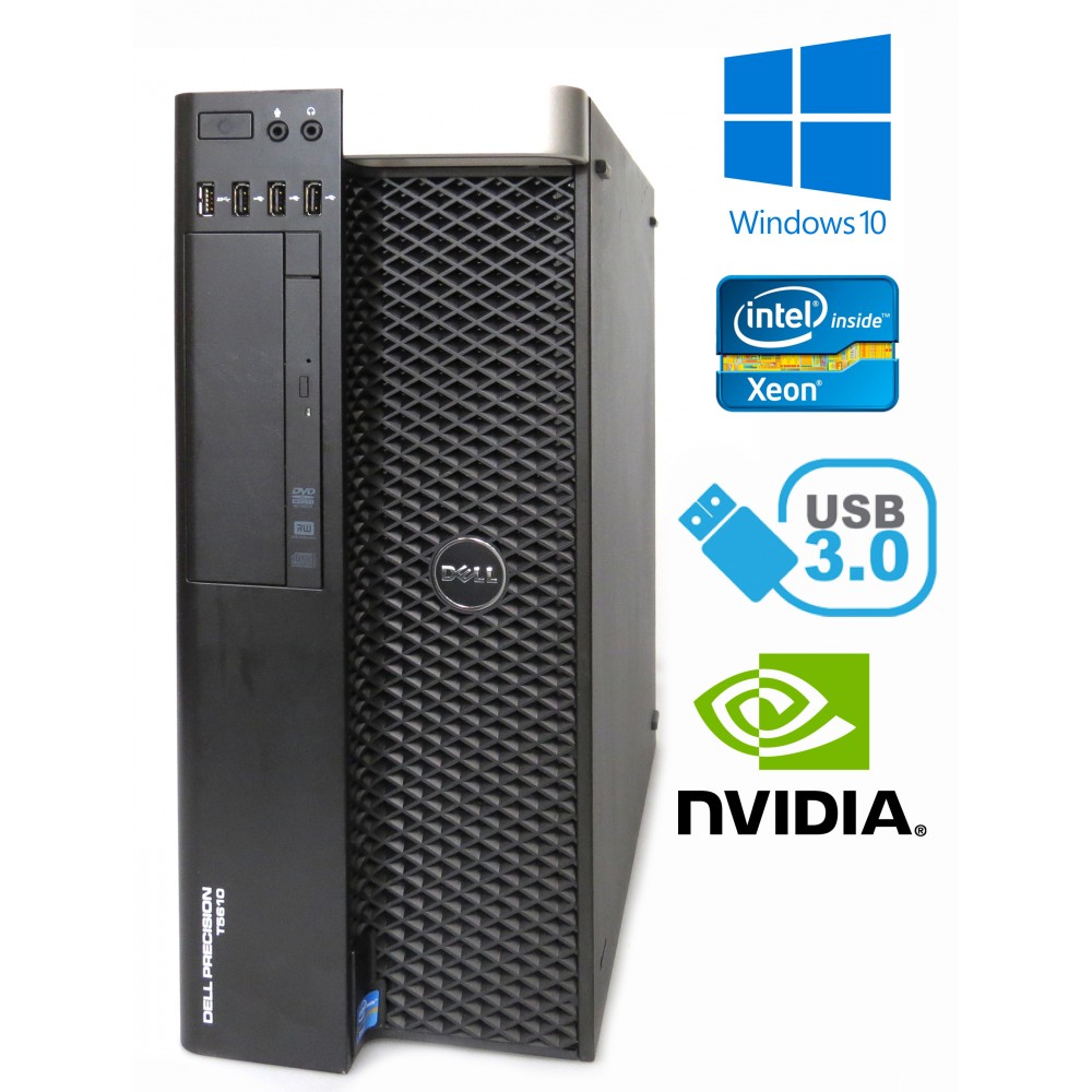 Dell Precision T5610 - Xeon E5-2637 v2, 16GB RAM, 300GB HDD, NVIDIA Quadro K4000, W10