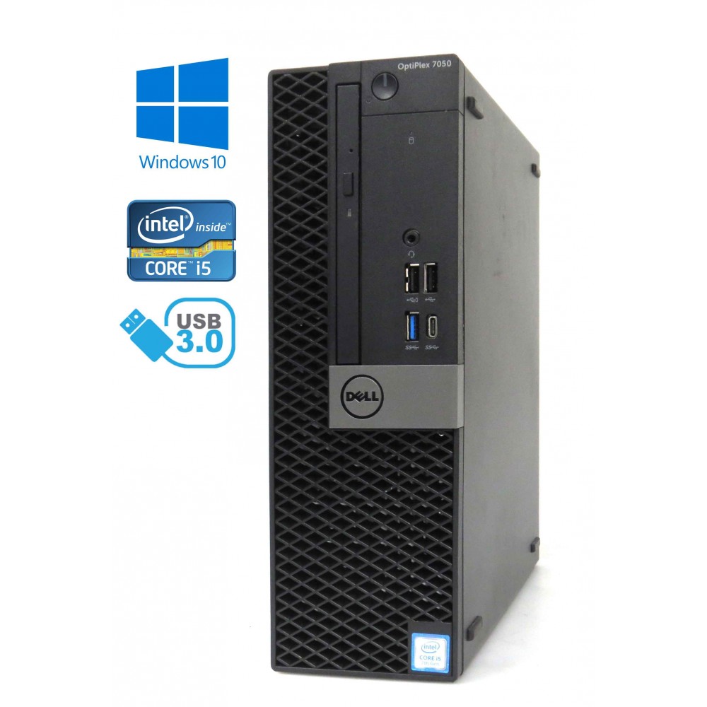 Dell Optiplex 7050 SFF - Intel i5-7600/3.50GHz, 8GB RAM, 250GB SSD + 500GB HDD, Windows 10